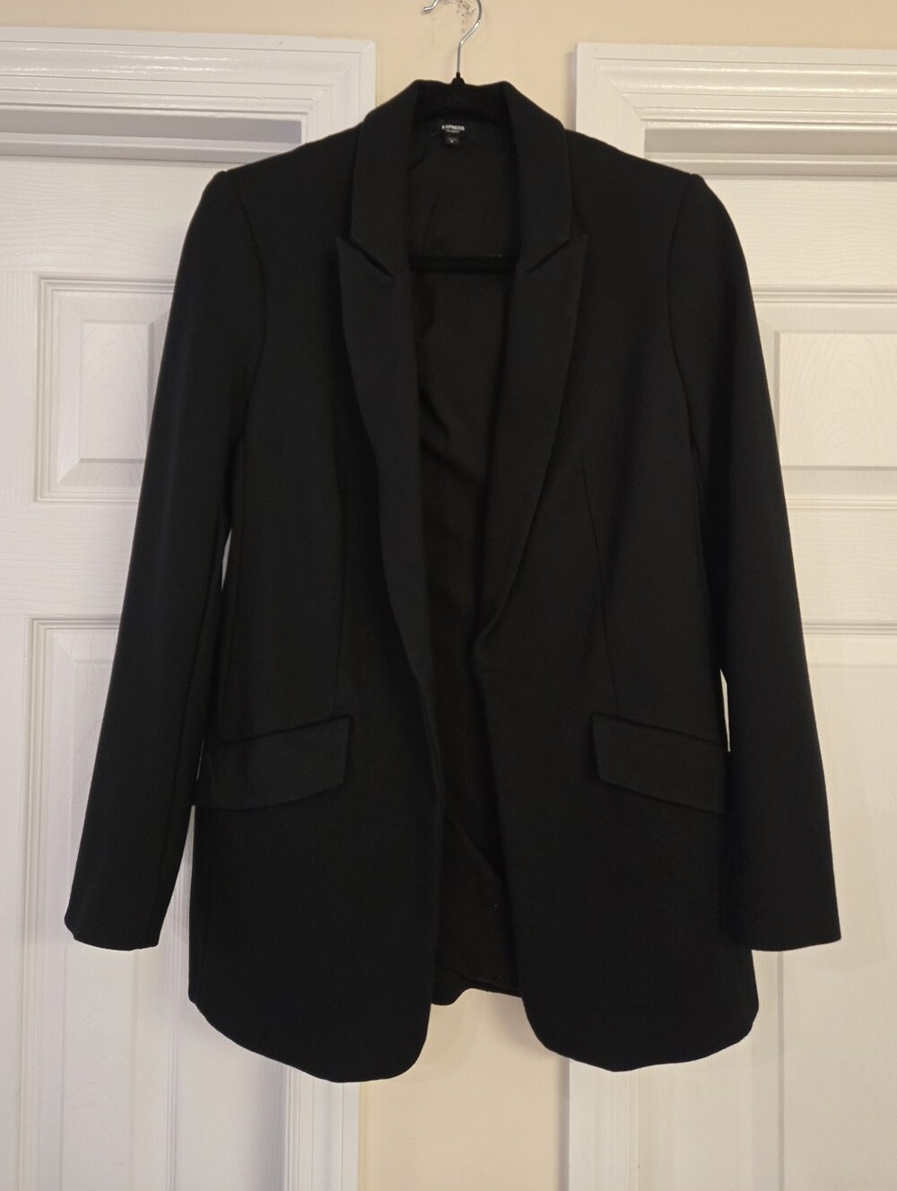 Express Black Columnist Open Front Blazer